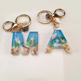 Ocean Breeze Resin Keychain