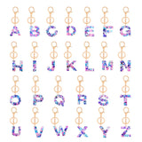 resin letter keychain