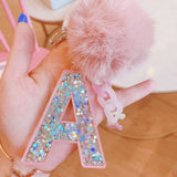 Peach Resin Keychain