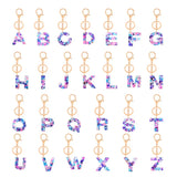 resin letter keychain 
